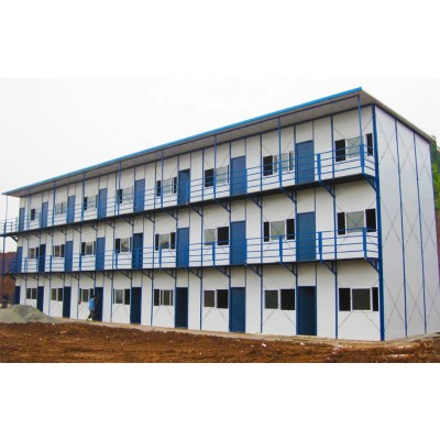 Double storey steel structure building luxury prefab house used as labor camp